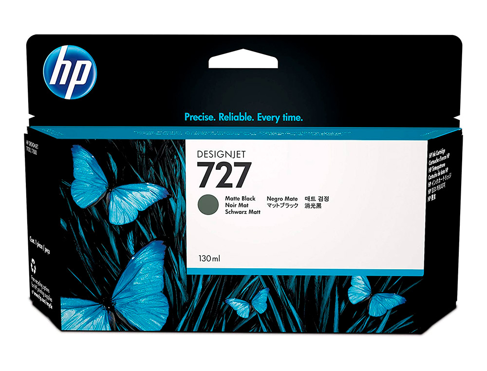 Ink-jet hp designjet t920/t1500 n 727 negro mate alta/1000 paginas