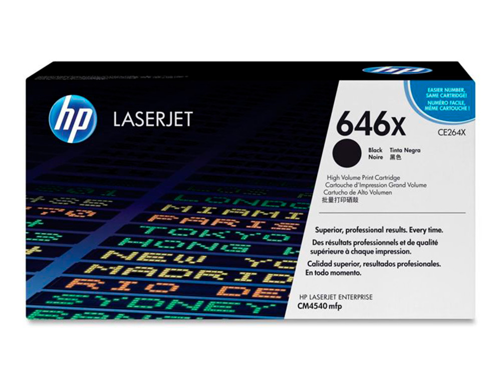 Toner hp cm4540mfp negro/17.000 paginas/laserjet cm4540