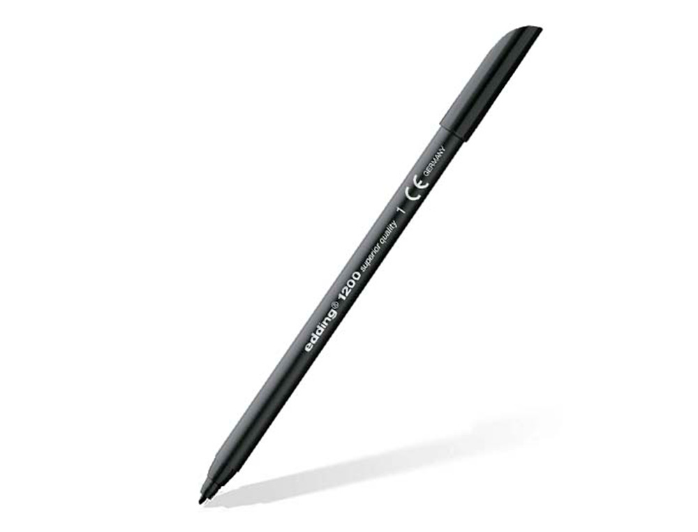 ROTULADOR EDDING PUNTA FIBRA 1200 NEGRO N.1 PUNTA REDONDA 0.5 MM BLISTER DE 2 UNIDADES
