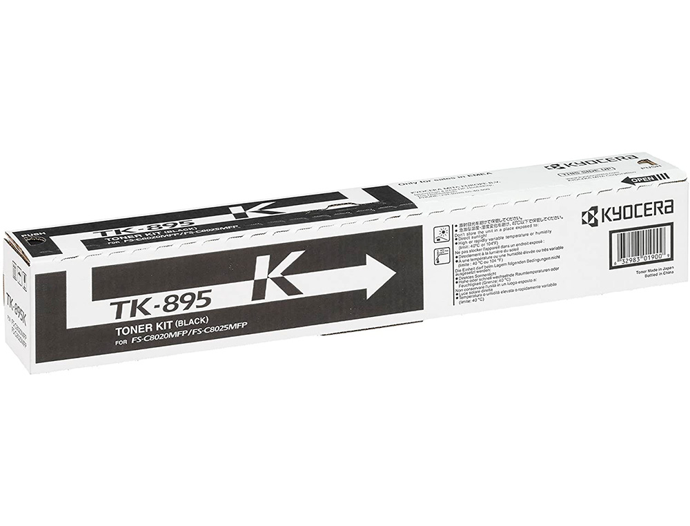 Toner kyocera mita fsc-/8020mcp / 8025mcp / c8520 / c8525 laser negro tk895k