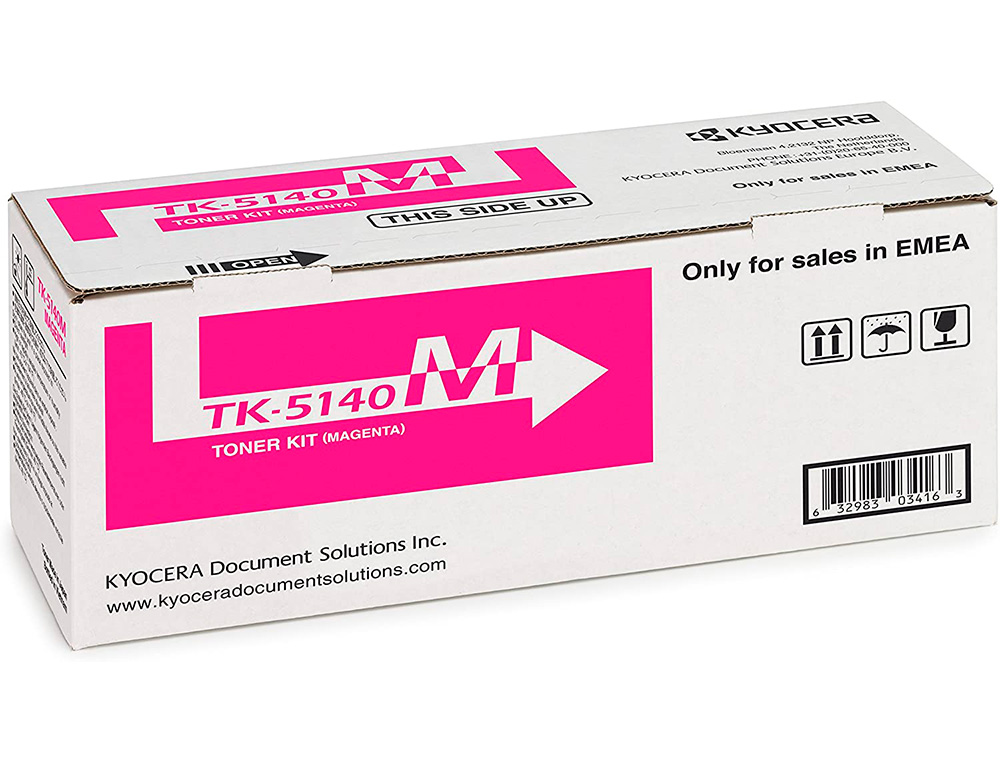 Toner tk5140 kyocera ecosys m6530cdn, m6530cdn/kl3, p6130cdn, p6130cdn/kl3 magenta 5.000 pag