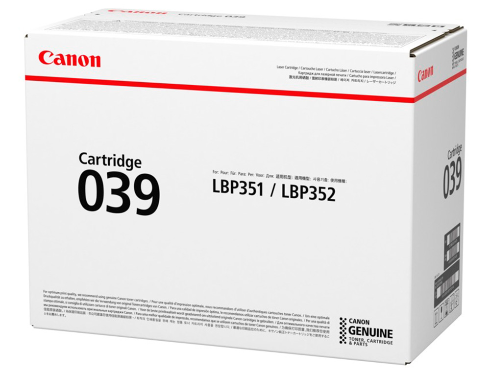Toner canon 039 isensys lbp351x lbp352x negro
