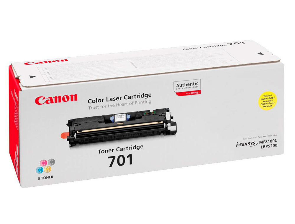 Toner canon 701yh lbp5200 mf8100 mf8180 amarillo