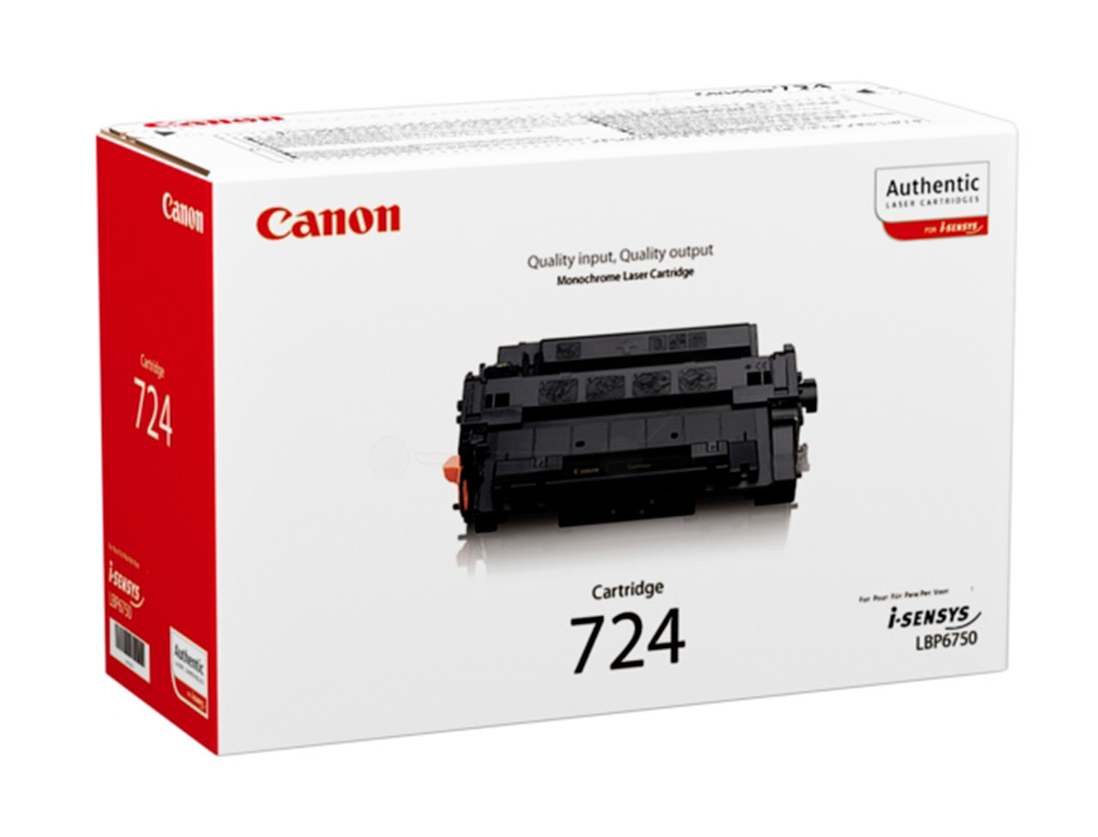 Toner canon 724h lbp6750 lbp6780 negro