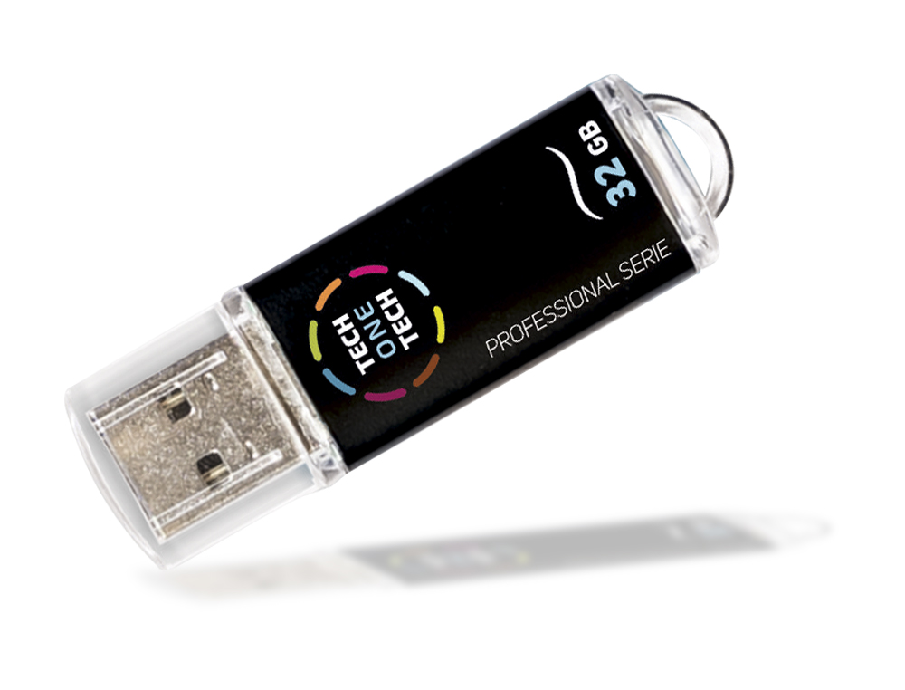 Memoria usb tech on tech serie profesional tech black 32 gb