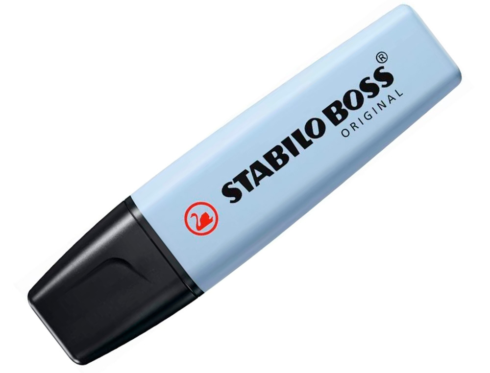 Rotulador stabilo boss fluorescente 70 pastel azul ventoso