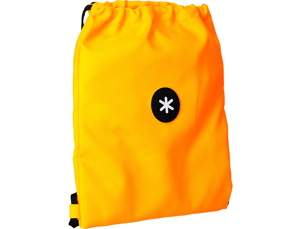 MOCHILA SACO PLANO ANTARTIK BOLSILLO INTERIOR CON CREMALLERA COLOR MOSTAZA 350X400 MM