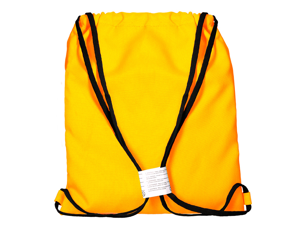 MOCHILA SACO PLANO ANTARTIK BOLSILLO INTERIOR CON CREMALLERA COLOR MOSTAZA 350X400 MM