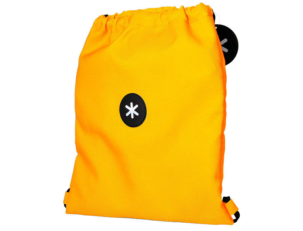 MOCHILA SACO PLANO ANTARTIK BOLSILLO INTERIOR CON CREMALLERA COLOR MOSTAZA 350X400 MM