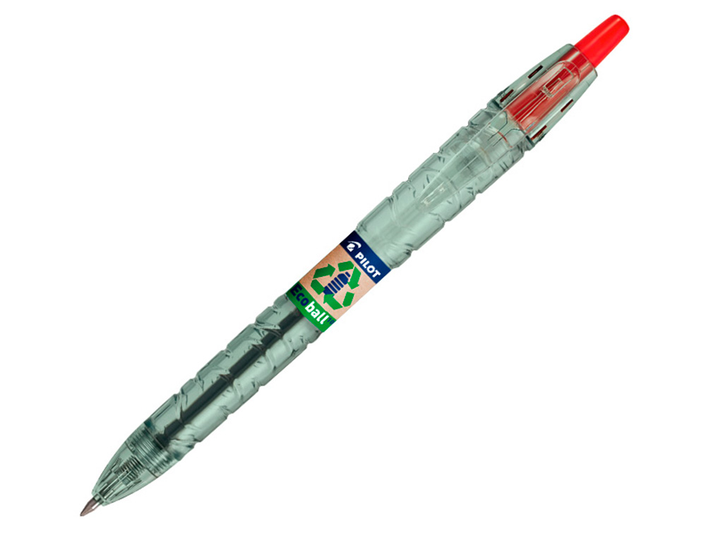 BOLIGRAFO PILOT ECOBALL PLASTICO RECICLADO EXPOSITOR DE 60 UNIDADES COLORES SURTIDOS + 10 BOLIGRAFOS