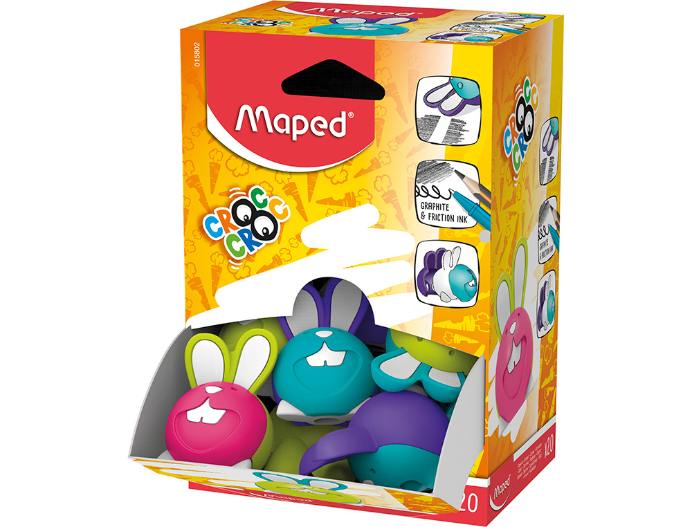 Goma de borrar maped croc croc duo conejo colores surtidos