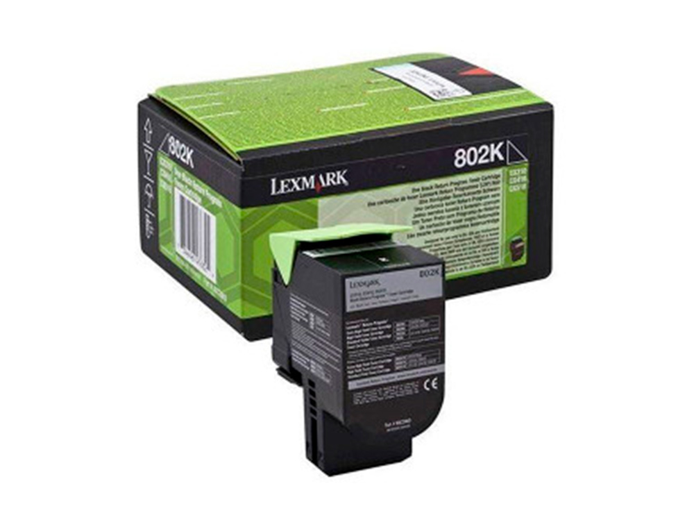 Toner laser lexmark 80c2hke negro 4000 paginas