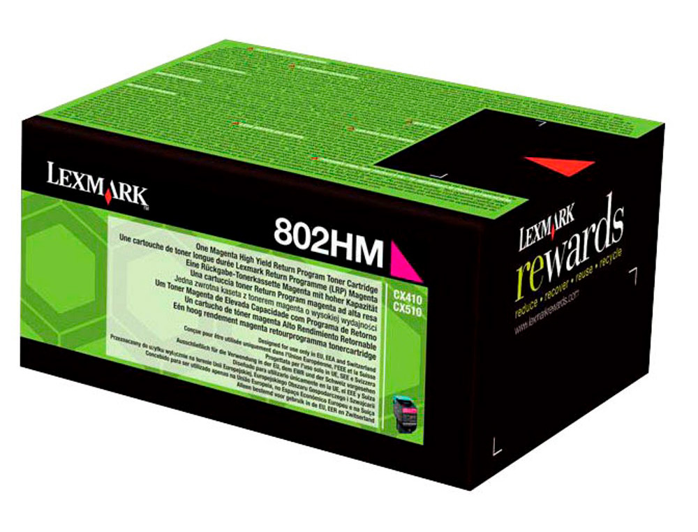 Toner laser lexmark 80c2hme magenta 3000 paginas