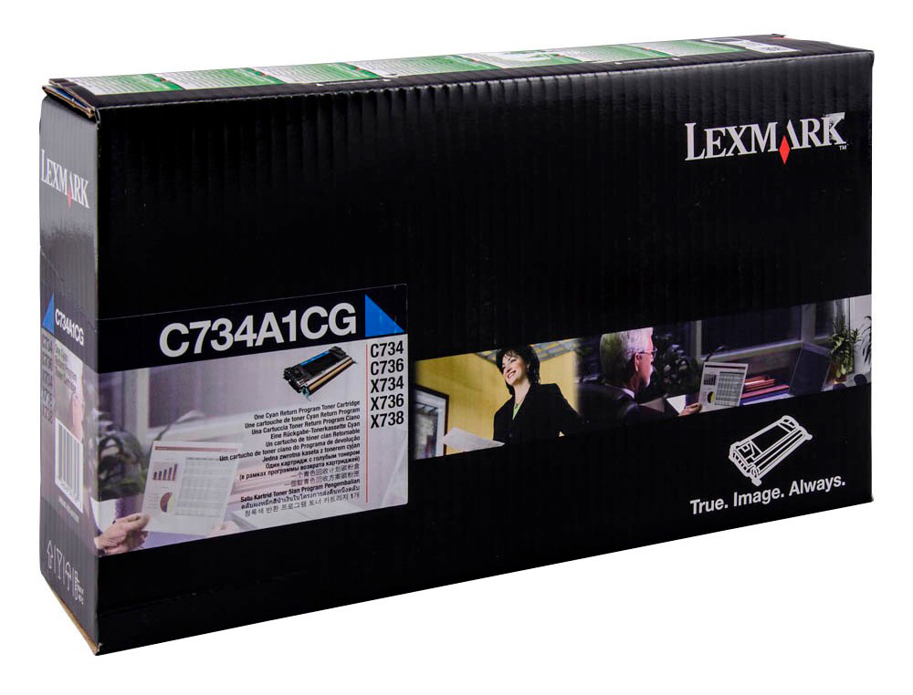 Toner laser lexmark c734 cian 6000 paginas