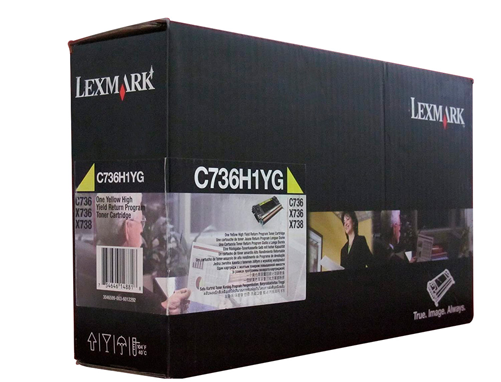 Toner laser lexmark c736h1yg amarillo 10000 paginas