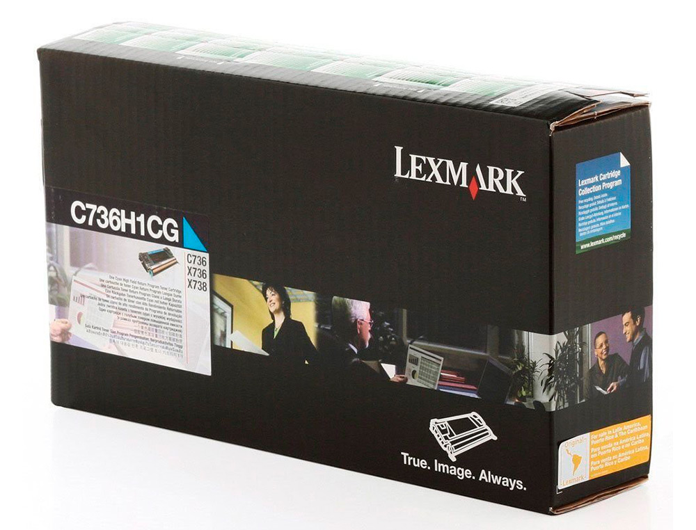 Toner laser lexmark c736h1cg 10000 paginas