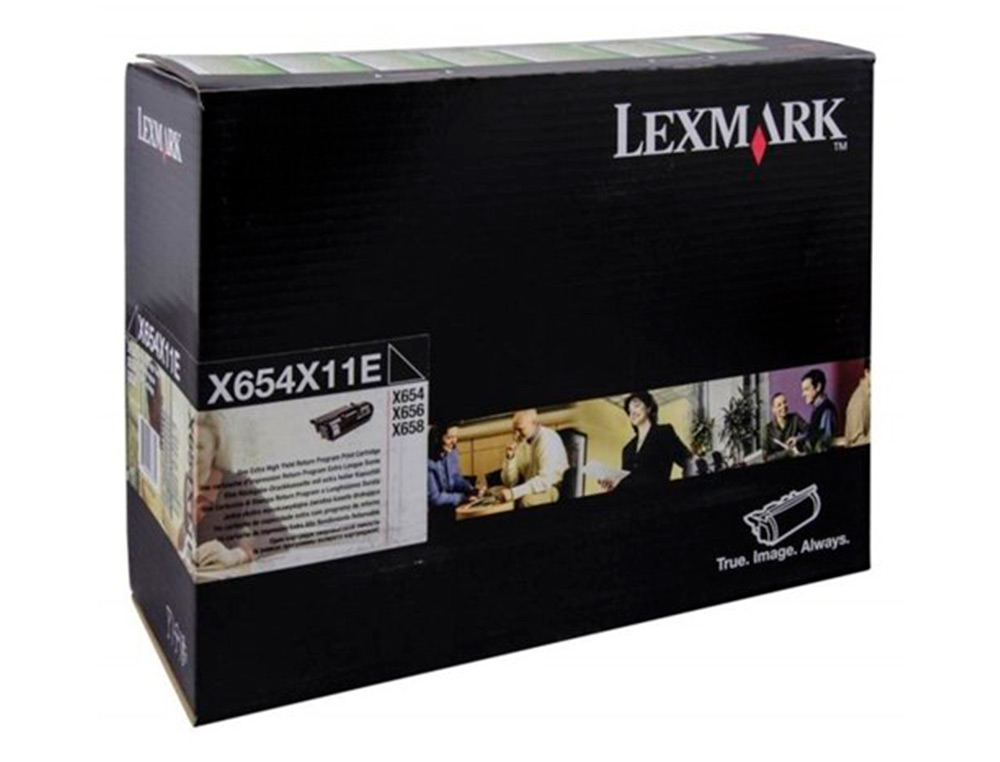 Toner lexmark laser x654x31e / x654de/ 654 / 656de / 658de negro 36000 paginas