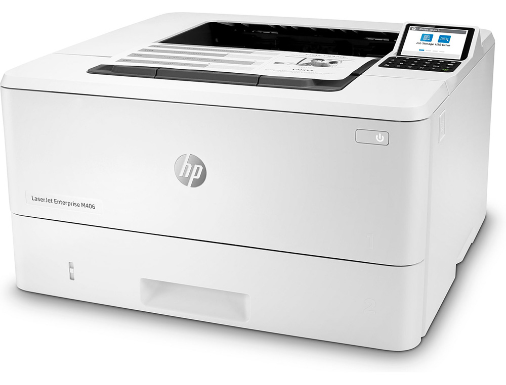 Impresora hp laserjet enterprise m406dn duplex red 40 ppm bandeja de entrada 100 hojas