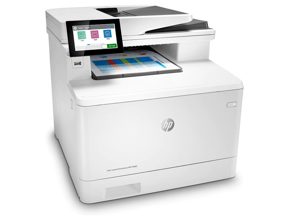 Equipo multifuncion hp laserjet enterprise color mfp m480f duplex red 27 ppm escaner copiadora impresora