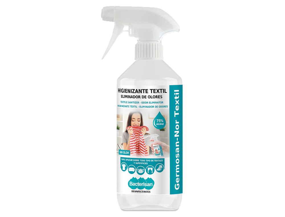 Desinfectante bacterisan germosan-nor bp7 virucida para textil bote pulverizador de 500 ml