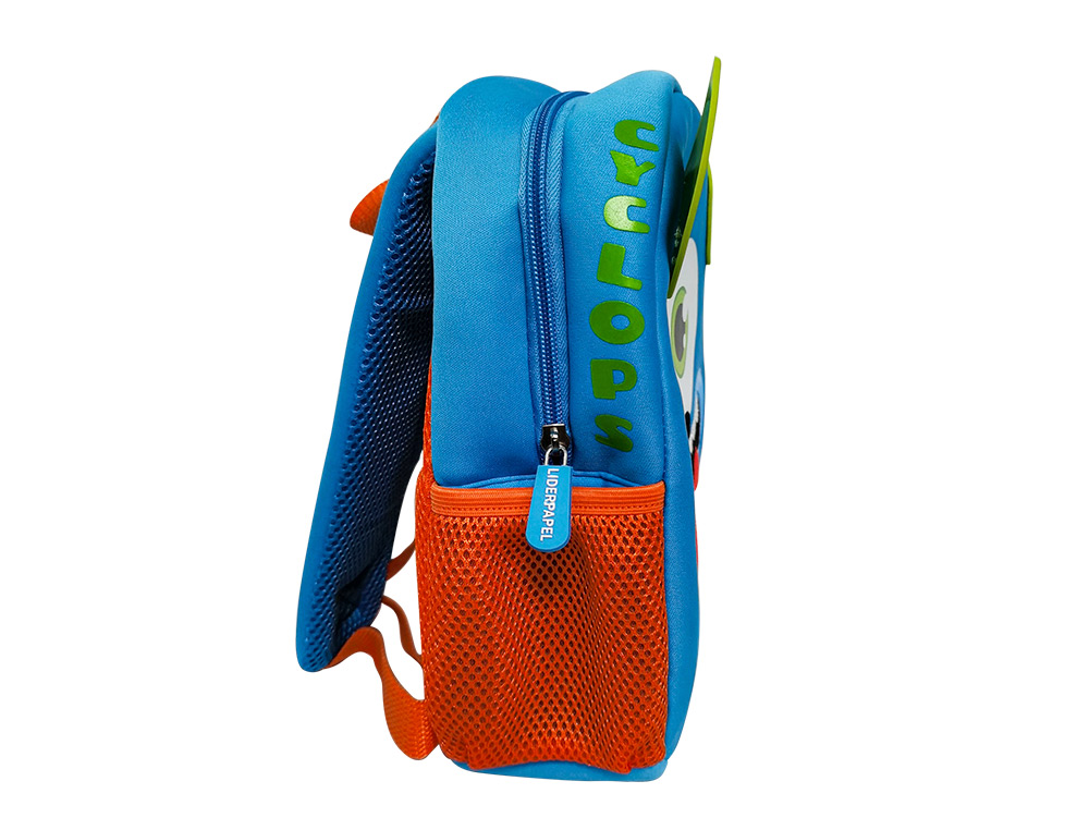 Cartera escolar liderpapel mochila infantil neopreno monstruo