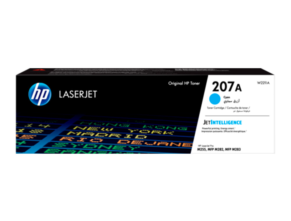 Toner hp 207a hp laserjet pro m255dw / m255nw / m282nw / m283fdn cian 1250 paginas