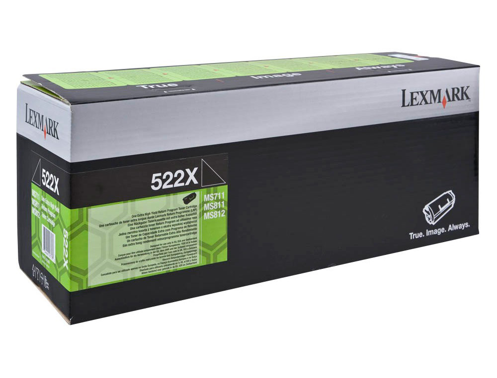 Toner lexmark laser 52d2x0e ms811 series / ms812 series negro 45000 paginas