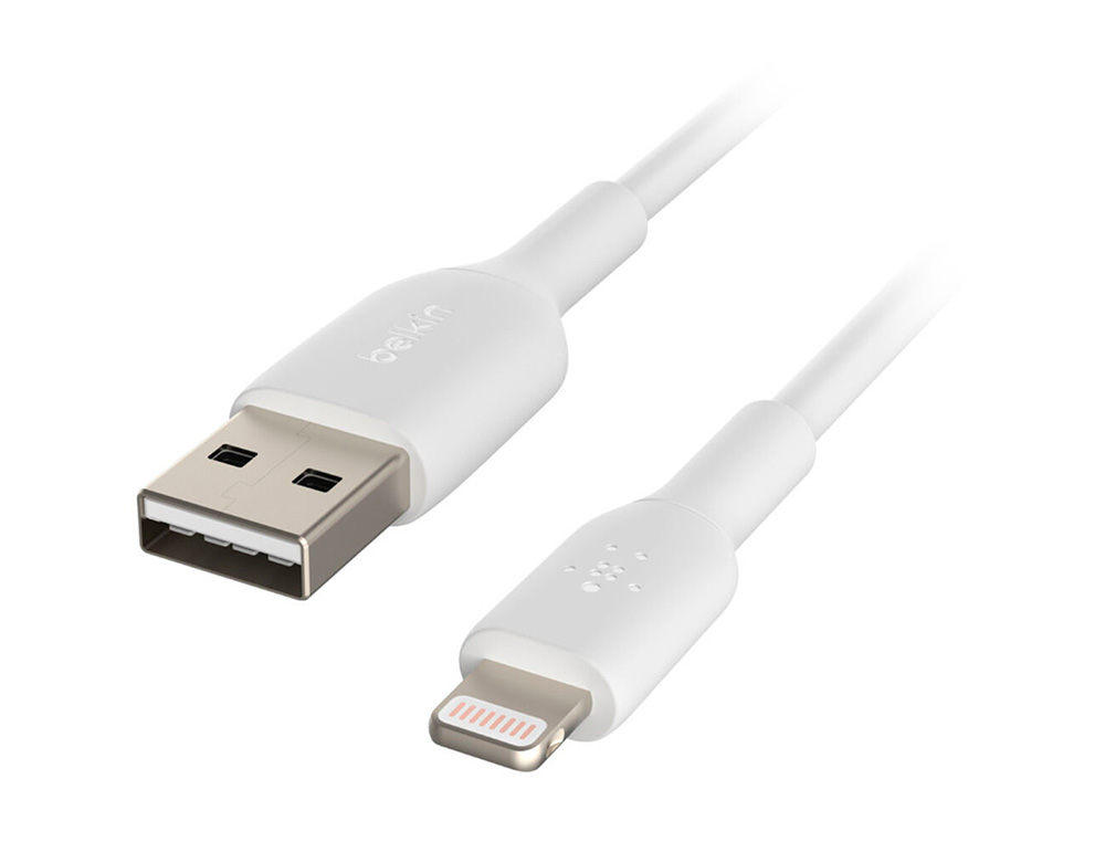 Cable belkin caa001bt1mwh lightning a usb-a boost charge longitud 1 m color blanco