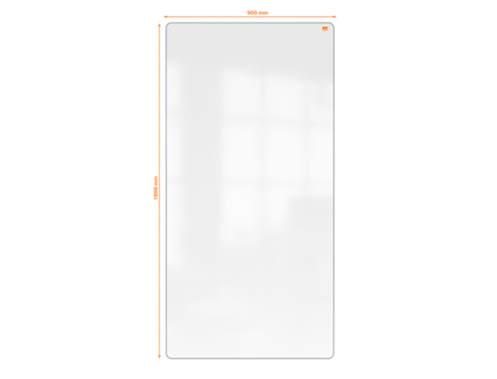 Pizarra blanca nobo move&meet extraible y portatil marco gris doble cara magnetica 1800x900 mm