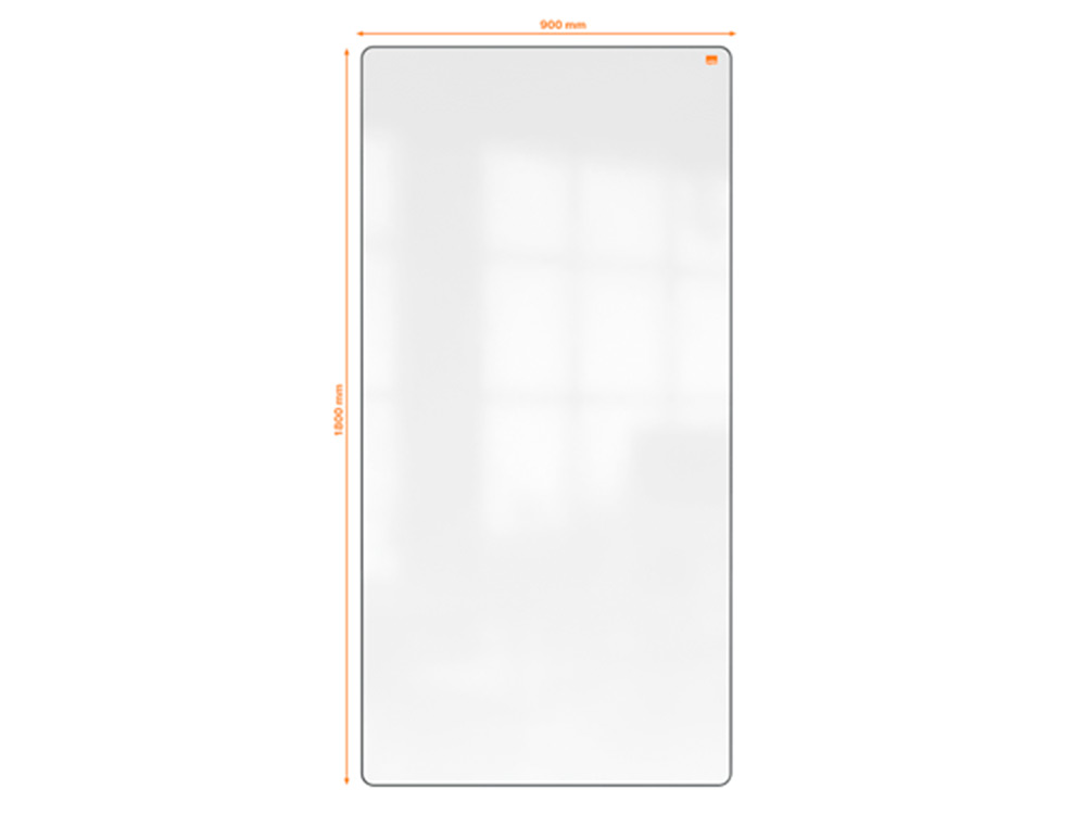 Pizarra blanca nobo move&meet extraible y portatil marco negro doble cara magnetica 1800x900 mm