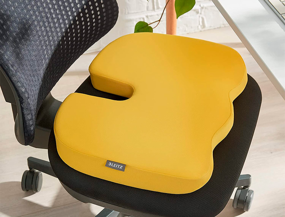 Cojin de asiento leitz active ergo cosy color amarillo