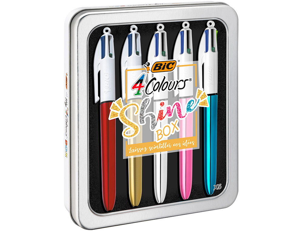 Comercial del Sur BOLIGRAFO BIC CUATRO COLORES SHINE METAL 1019715