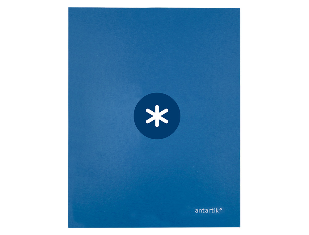 CARPETA ANTARTIK A4 FORRADA 4 ANILLAS 25 MM REDONDAS COLOR AZUL MARINO