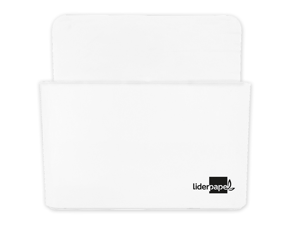 Cubilete portalapices liderpapel blanco opaco plastico magnetico 125x75x40 mm