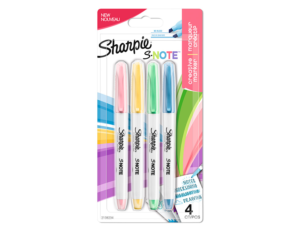 Blister 5 Rotuladores Permanentes Negro Sharpie –