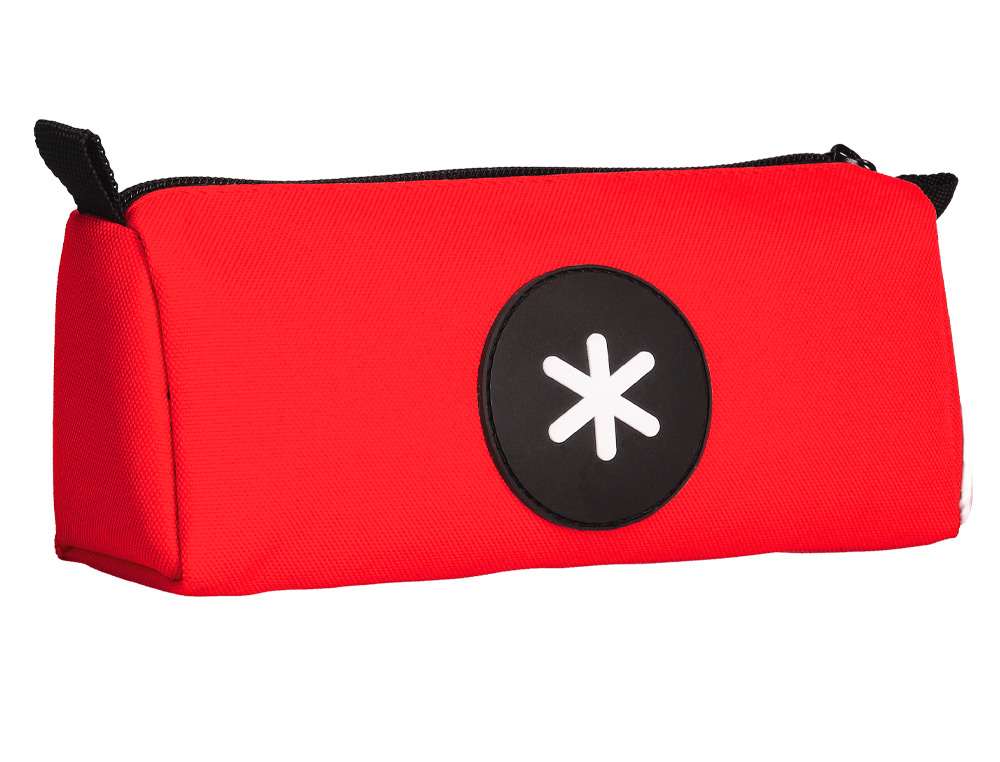 Bolso escolar portatodo antartik triangular color rojo 210x70x80 mm