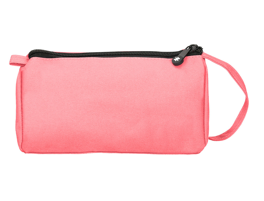 ESTUCHE PORTATODO ANTARTIK CON BOLSILLO DELANTERO DESPLEGABLE COLOR CORAL 110X85X200 MM