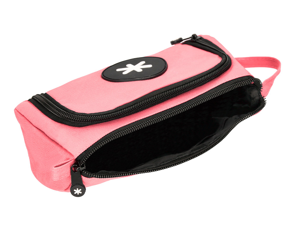 ESTUCHE PORTATODO ANTARTIK CON BOLSILLO DELANTERO DESPLEGABLE COLOR CORAL 110X85X200 MM