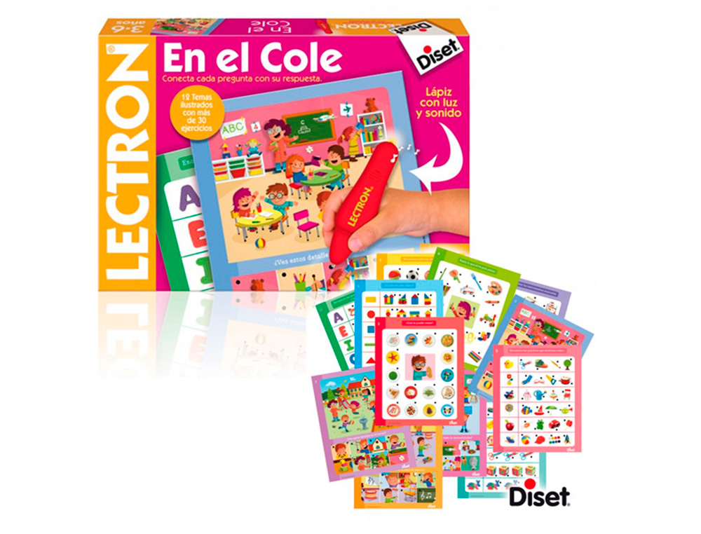 Juego diset didactico lectron en el cole