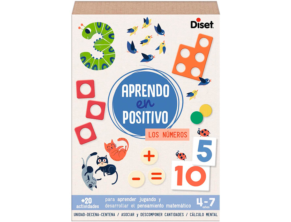 Juego diset didactico aprendo en positivo los numeros