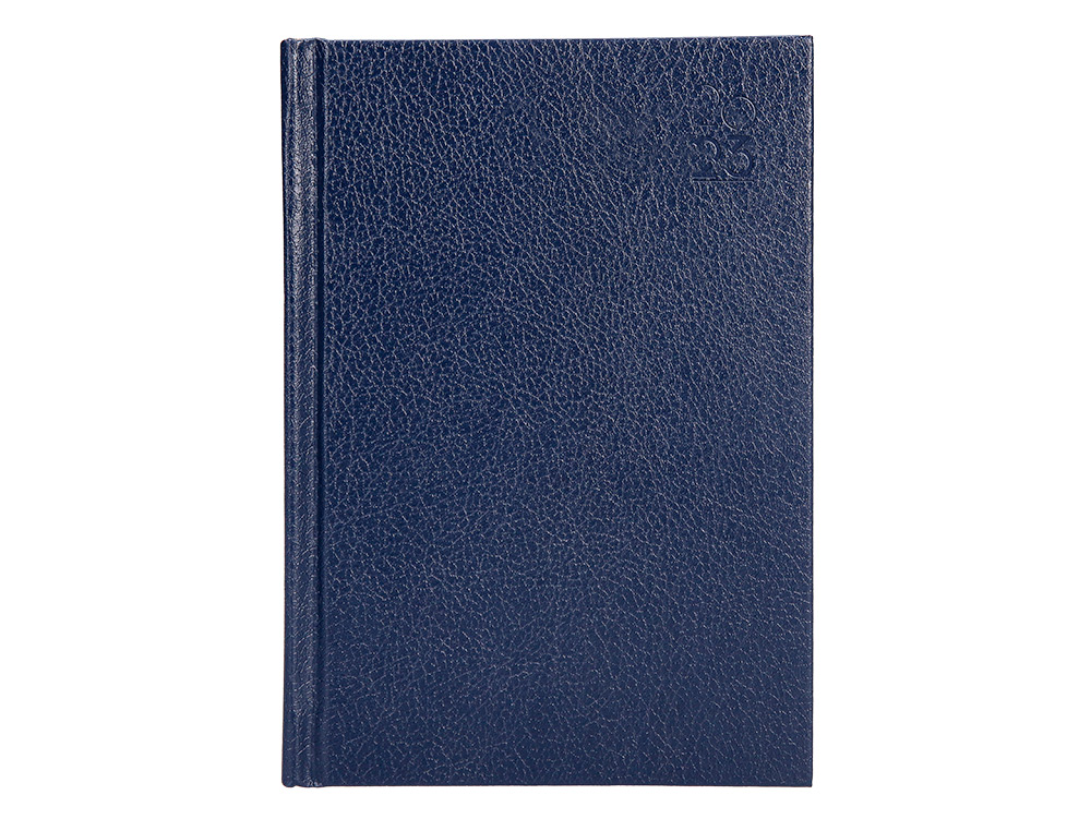 Agenda encuadernada liderpapel corfu a4 2023 dia pagina color azul papel 60 gr