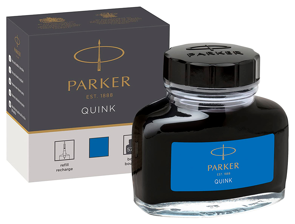 Tinta estilografica parker azul real bote 57 ml