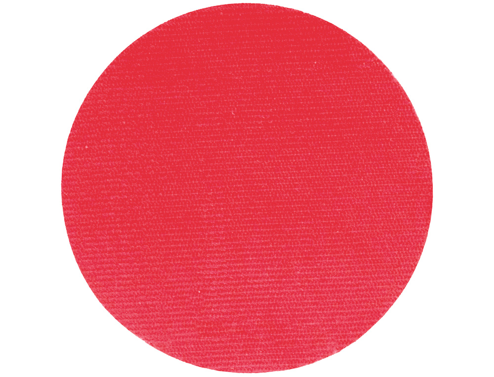 Disco de cierre plico velcro autoadhesivo 20 mm diametro color rojo caja de 400 unidades