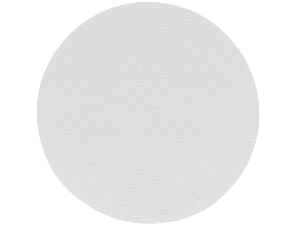 Disco de cierre plico velcro autoadhesivo 20 mm diametro color blanco caja de 200 unidades