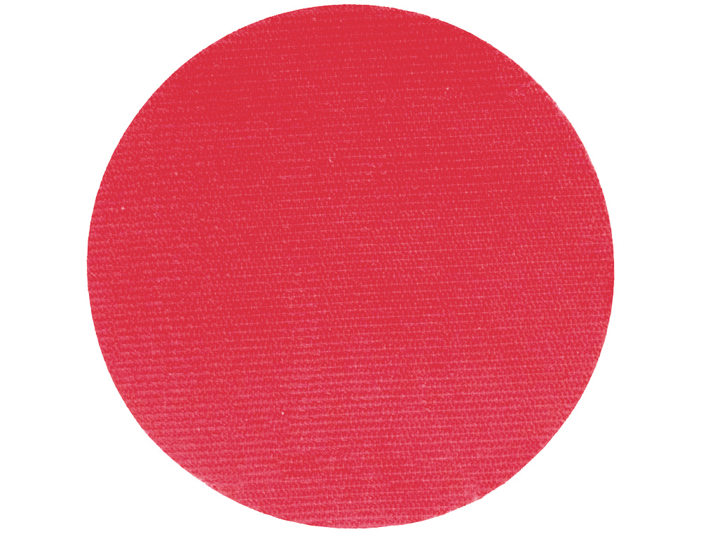 Disco de cierre plico velcro autoadhesivo 20 mm diametro color rojo caja de 200 unidades