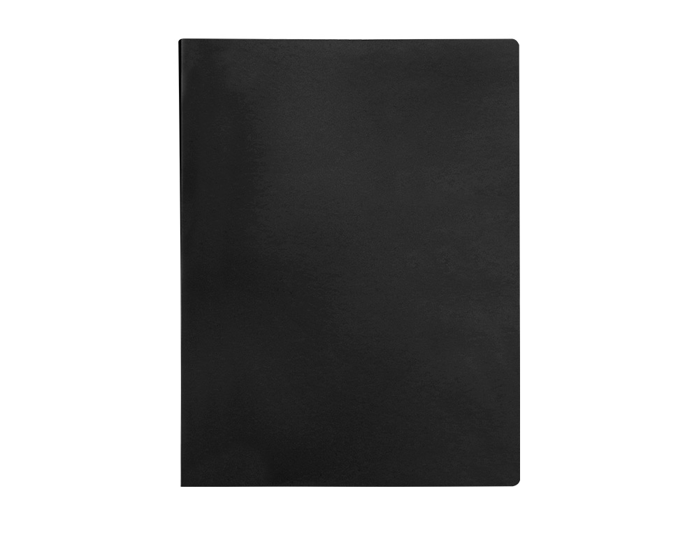 Carpeta liderpapel escaparate 40 fundas polipropileno din a3 negro opaco