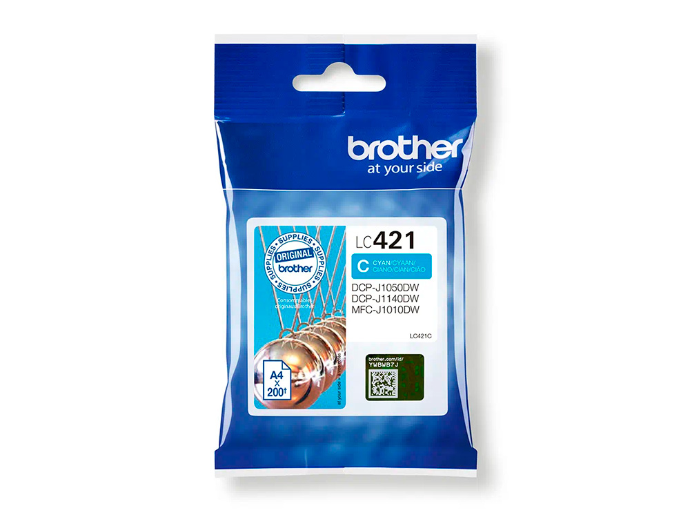 INK-JET BROTHER LC421C DCP-J1050DW / DCP-J1140DW / MFC-J10 CIAN 200 PAGINAS