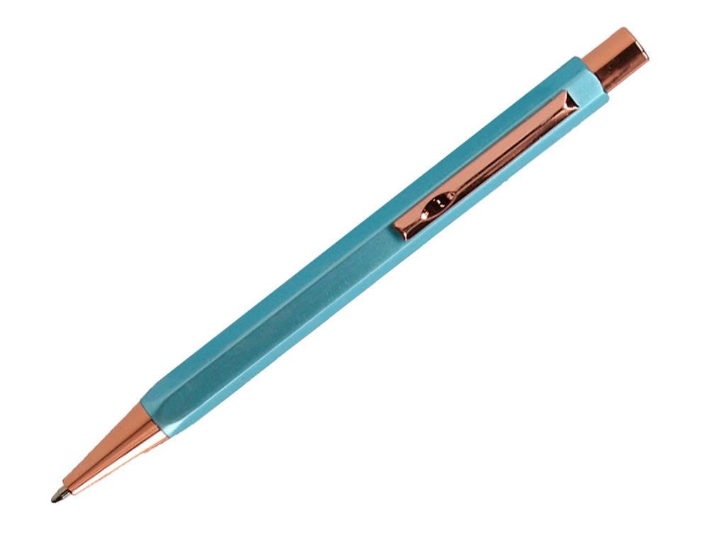 BOLIGRAFO BELIUS BRELA CUERPO HEXAGONAL CON CLIP COLORES PASTELES CAJA DE REGALO CON 3 BOLIGRAFOS