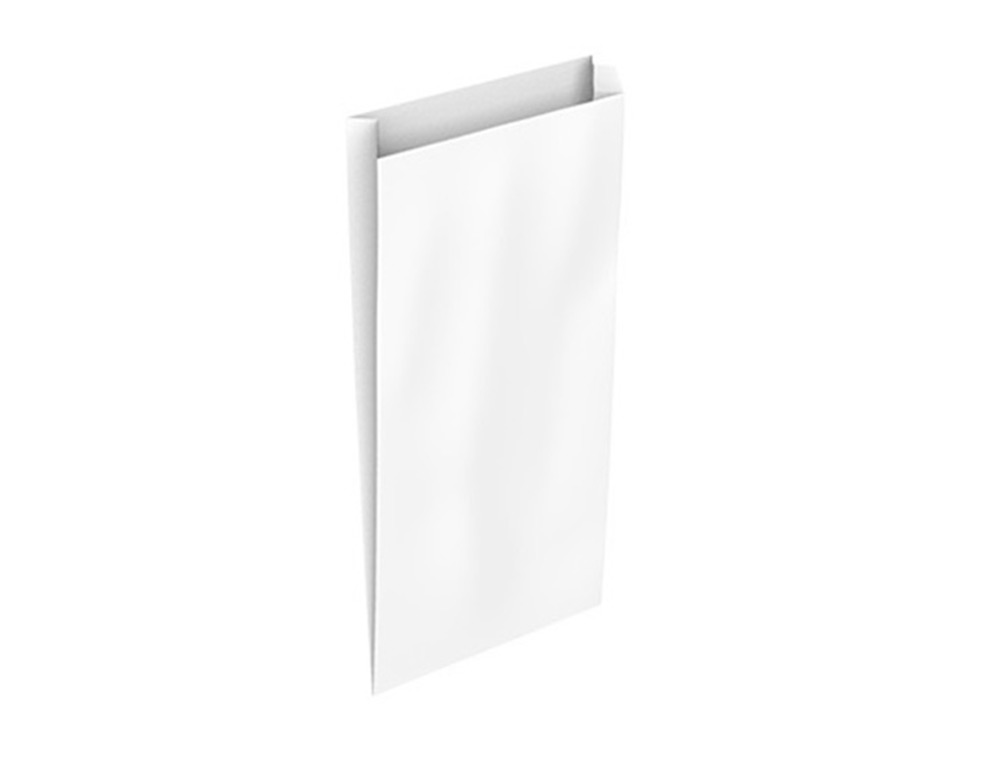 Sobre papel basika celulosa blanco con fuelle m 200x350x60 mm paquete de 25 unidades