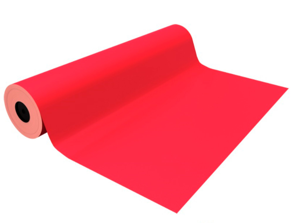 Papel de regalo basika metalizado rojo bobina ancho 31 cm longitud 80 m